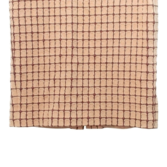 HOLT RENFREW Wool tan/brown retro vintage pencil skirt - Picture 2 of 10